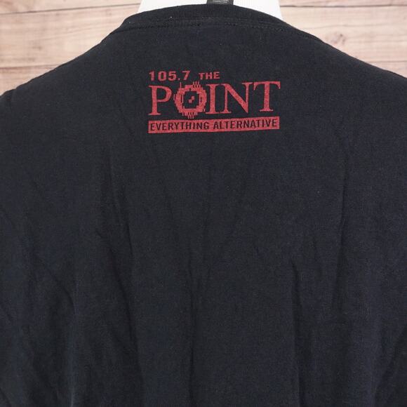 105.7 THE POINT ST LOUIS MO RADIO STATION BLACK TSHIRT SIZE XL - Picture 4 of 5
